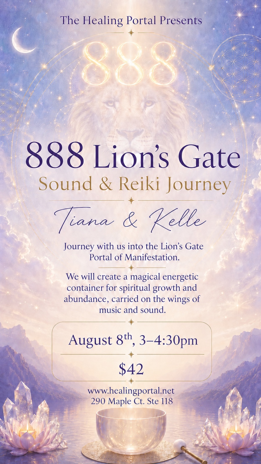 888 Lions Gate Sound & Reiki Journey