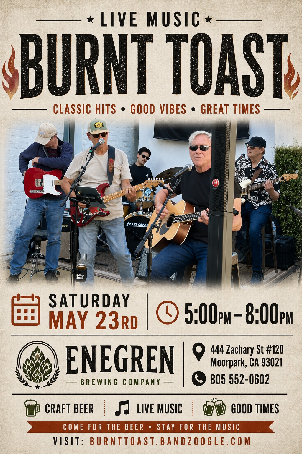 Burnt Toast Live at Enegren Brewing Company