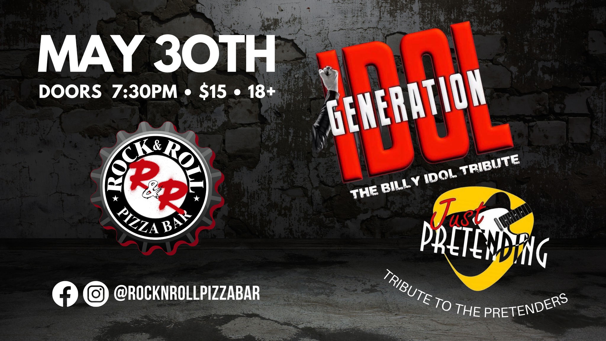 Generation Idol & Just Pretending - Billy Idol & The Pretenders Tributes