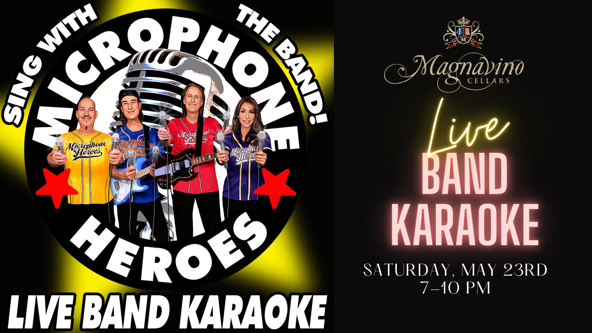 Live Band Karaoke with Microphone Heroes