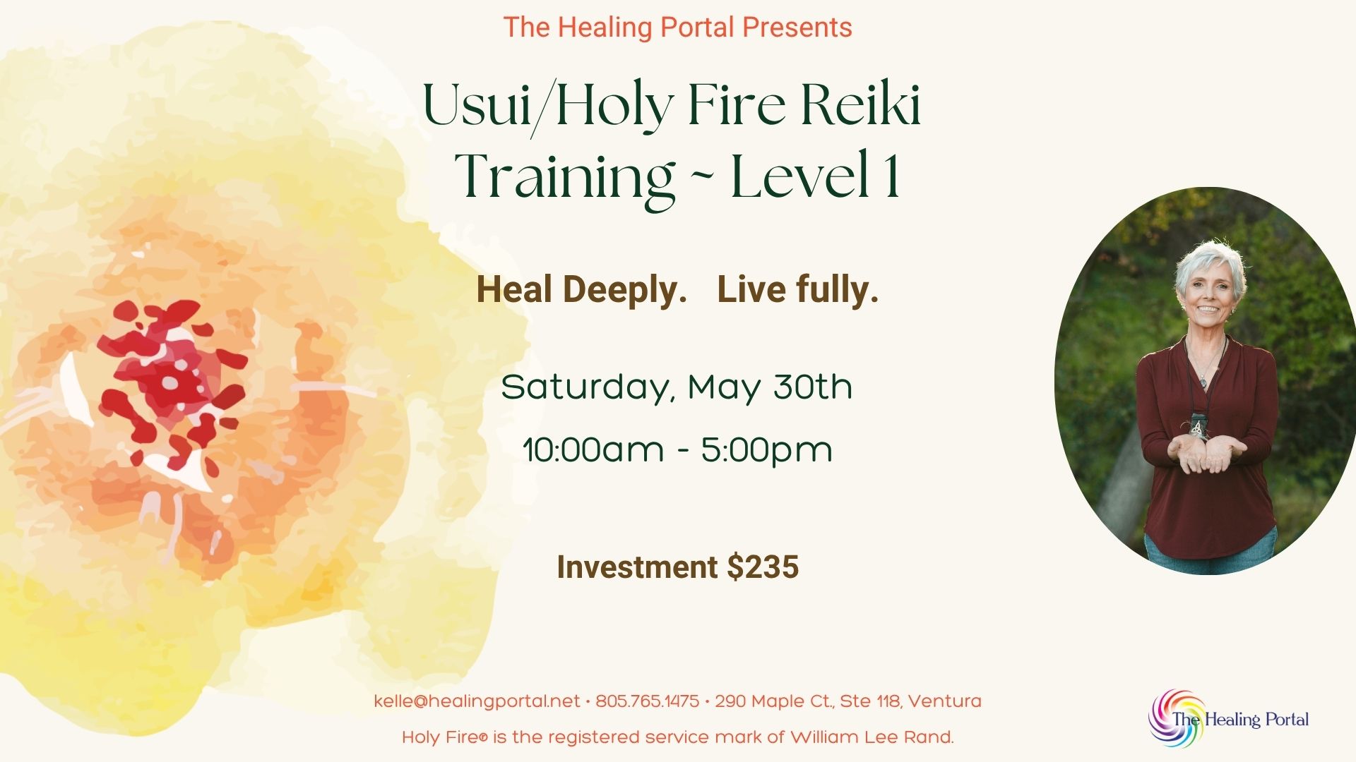 Usui/Holy Fire Reiki Training - Level 1