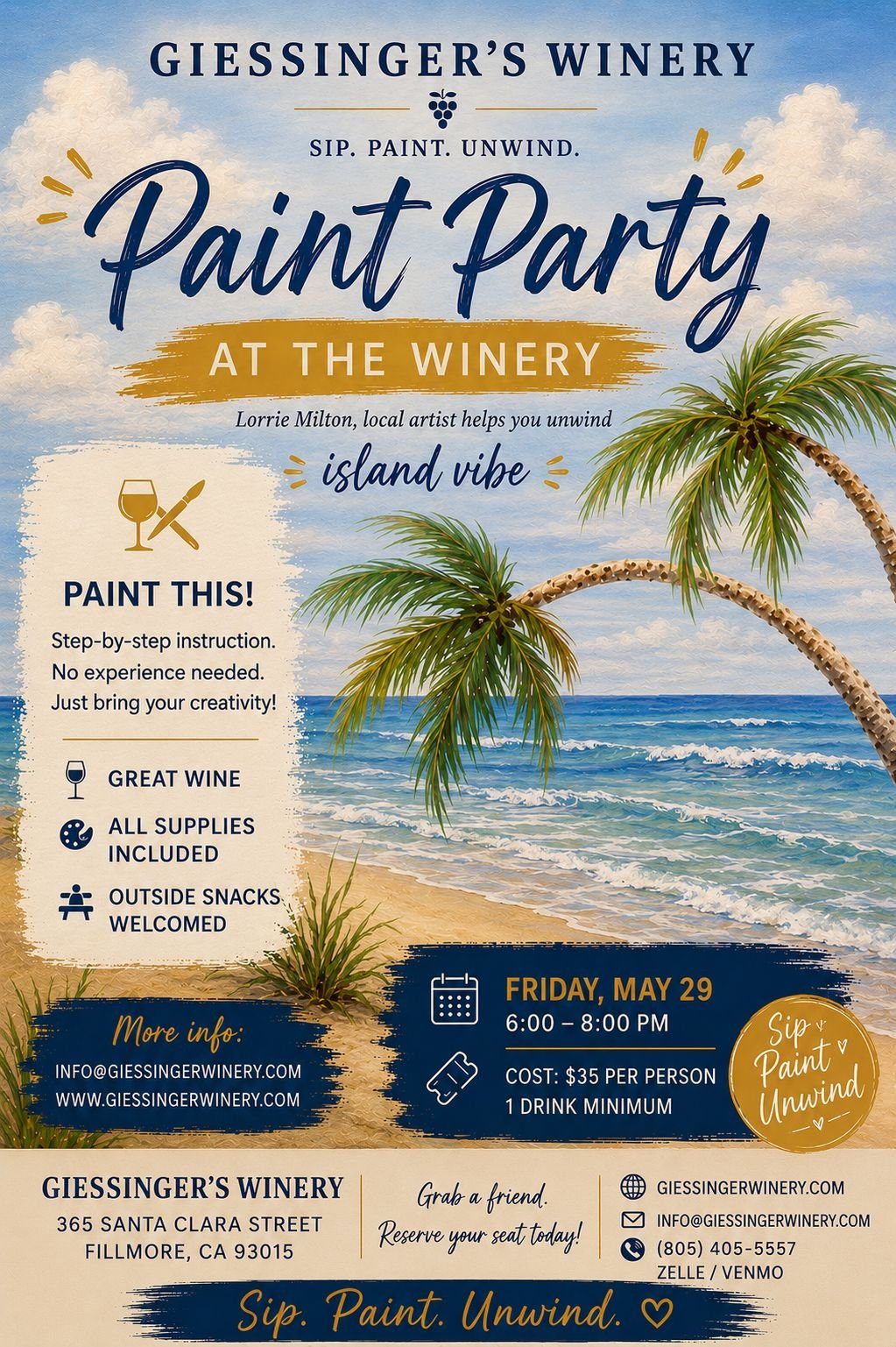 Paint Party at the Winery