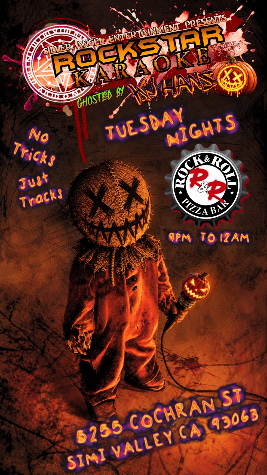 Rockstar Karaoke: Hosted by KJ Hans @ Rock N Roll Pizza Bar HALLOWEEN EDITION!