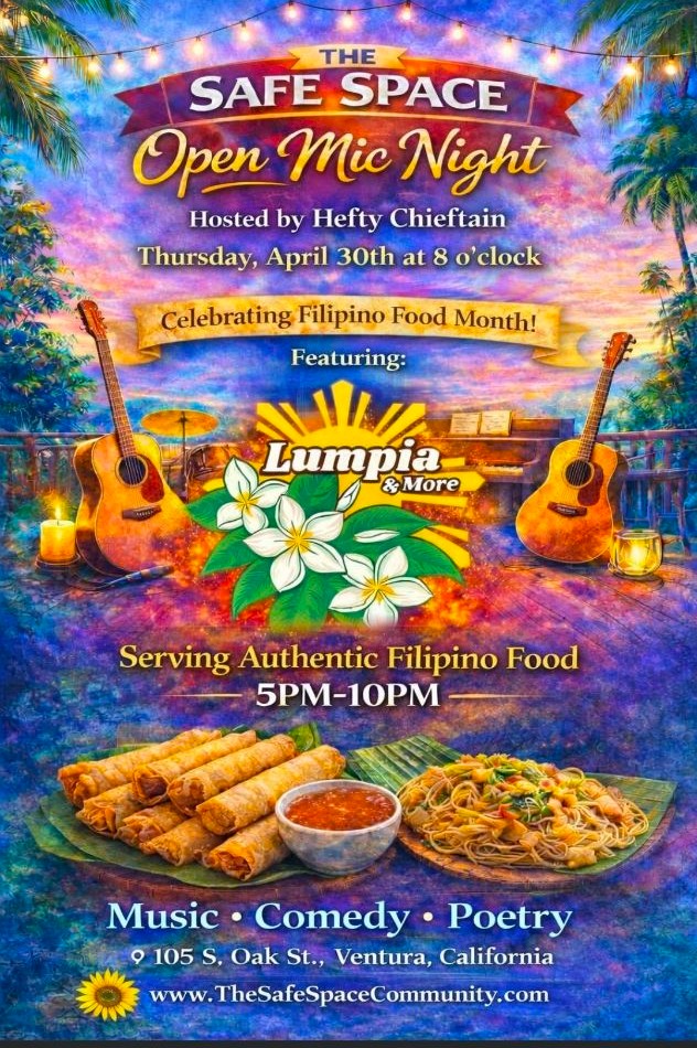 Safe Space Open Mic Night — Filipino Food Month