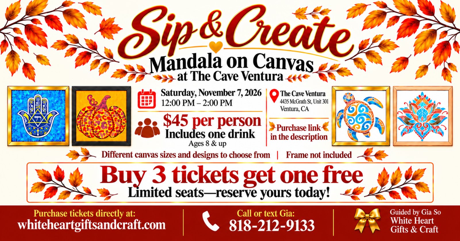 Sip & Create at The Cave Ventura