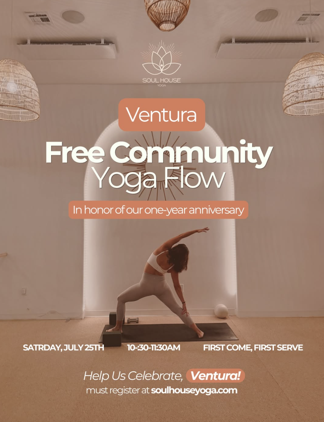 Soul House Yoga Free Anniversary Yoga Flow