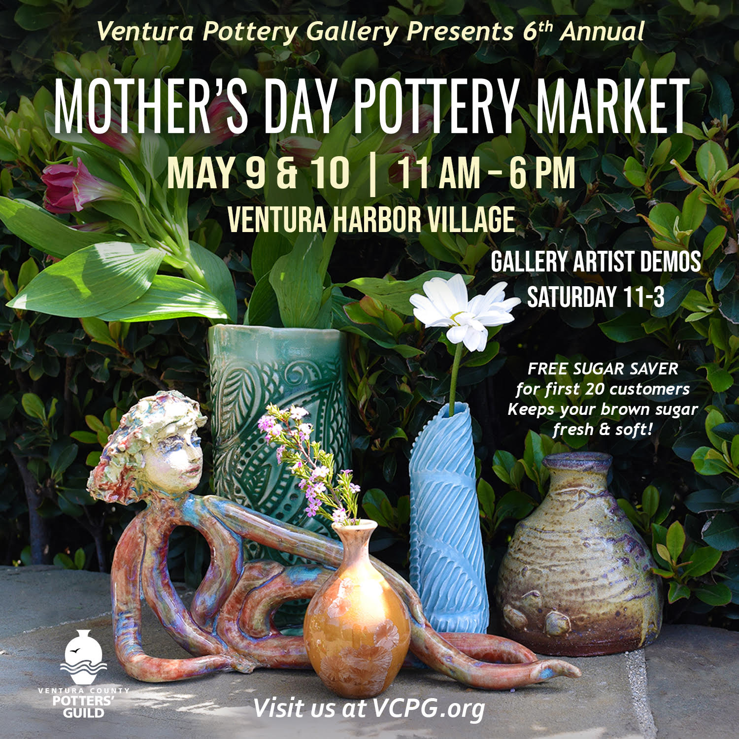 Ventura Pottery Gallery's 6th Annual Mother's Day Market — Sunday