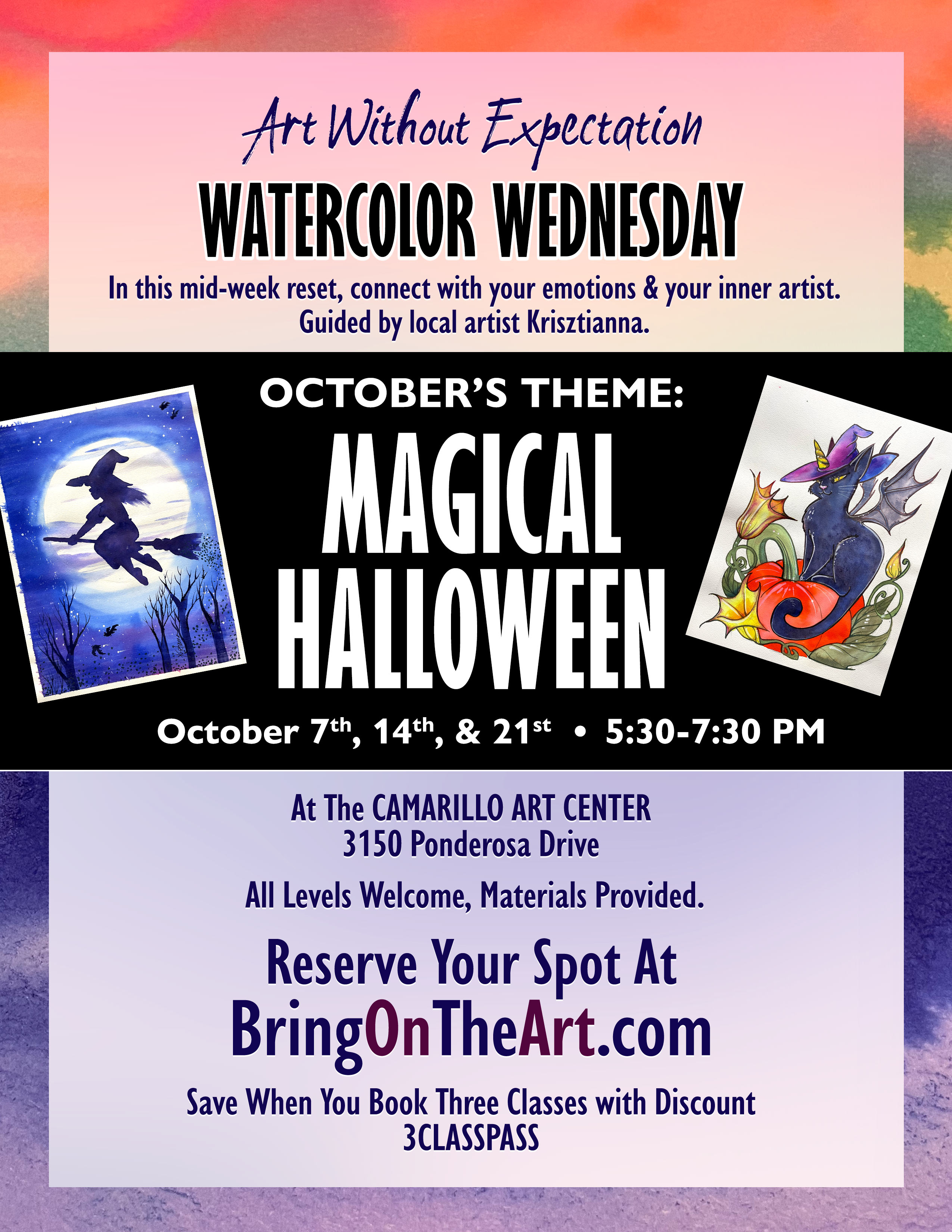 Watercolor Wednesday - A Magical Halloween