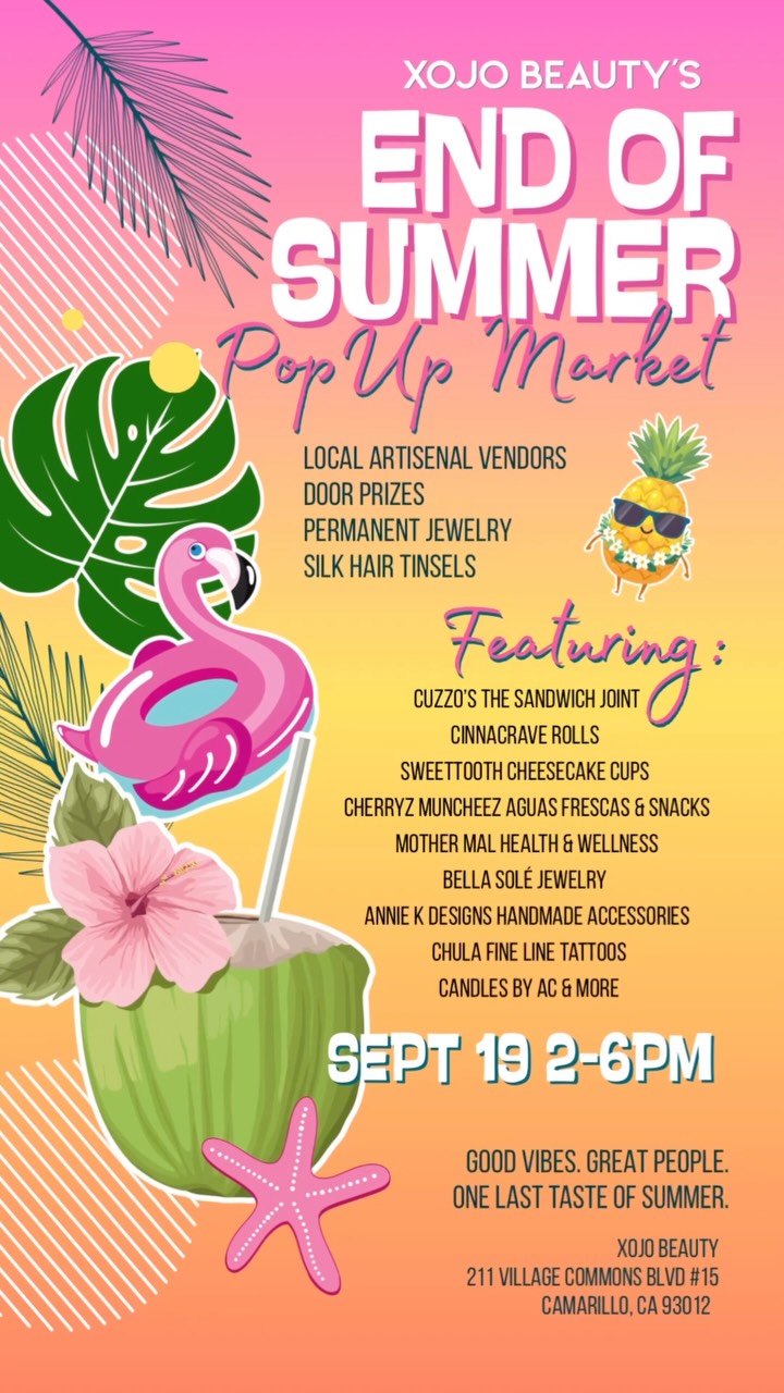 XOJO Beauty's End of Summer Pop Up Market